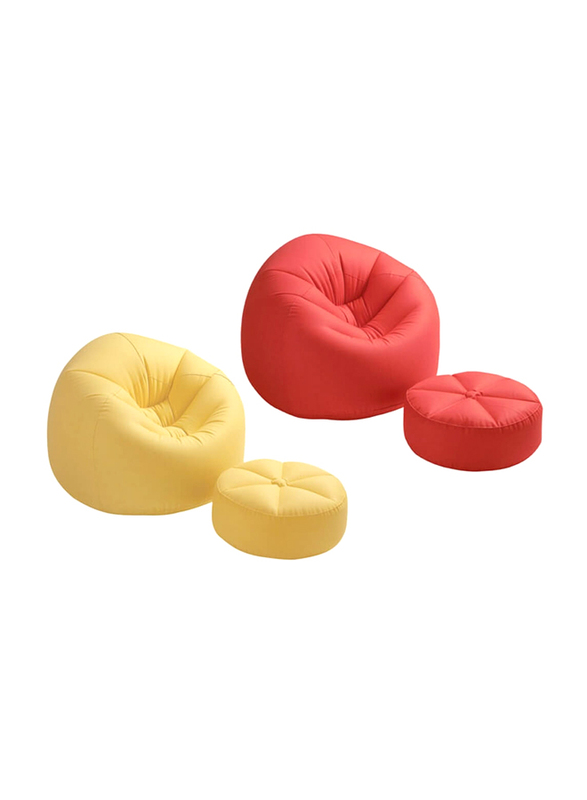 

Intex Comfy Beanless Chair with Footstool, Assorted Colour