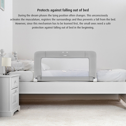 Reer Bed Rail, 150cm, Grey