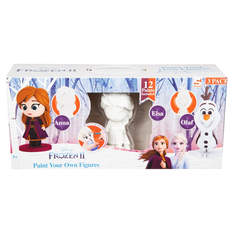 

Disney Frozen II Paint Your Own Figures, 3 Pieces, Ages 5+