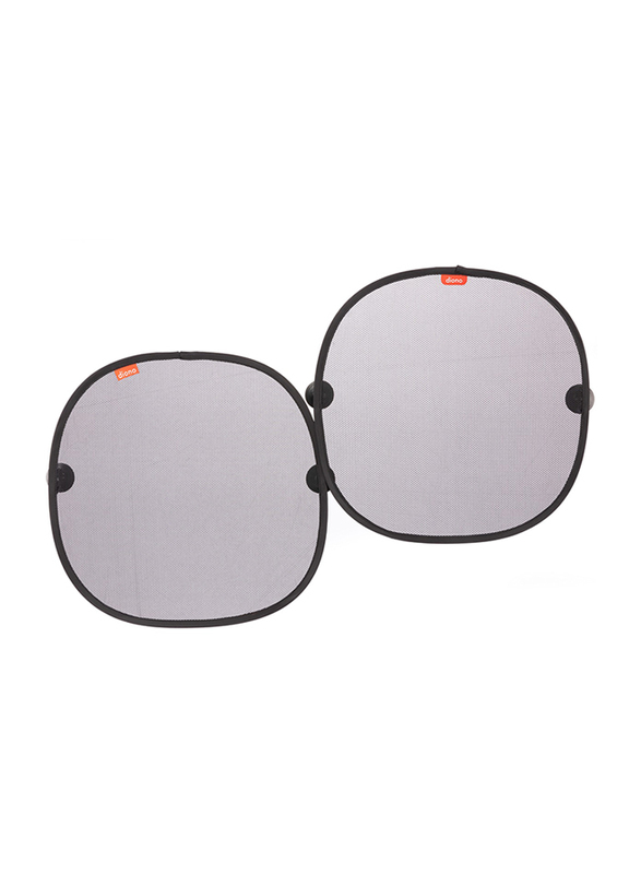 

Diono Sun Stoppers Blocks Sun Glare Uv Rays Car Windshield Sun Shade, 2 Piece, Grey