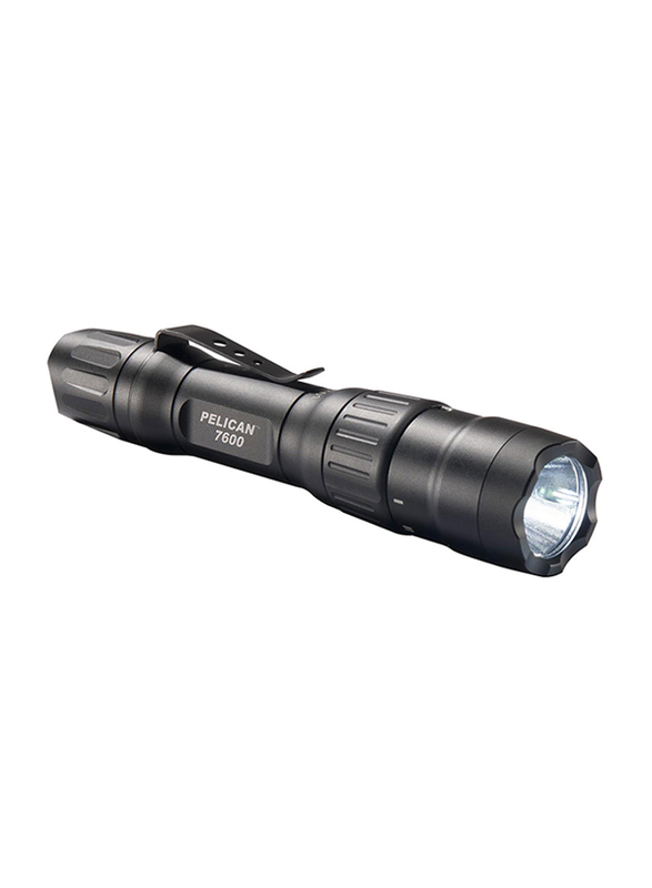 

Pelican 7600 Rechargeable LED Tactical 3 Colour Li-ion Flashlight, 944 Lumens, Black