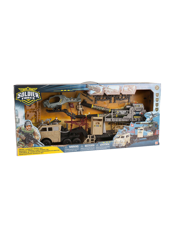 

Chapmei Soldier Force Rocket Launcher Vehicle Set, 7 Pieces, Ages 3+