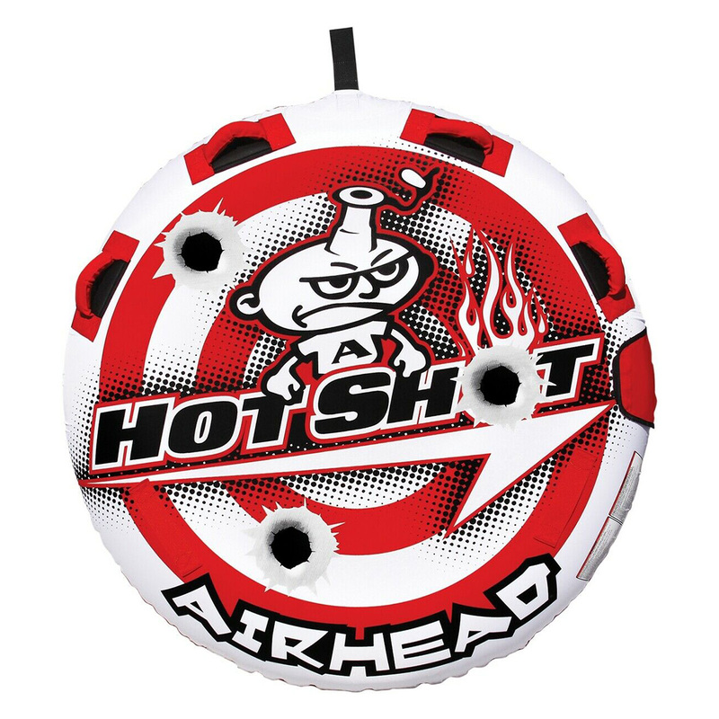 

Air Head Hot Shot Inflatable Single Ride-on Floaters, Red