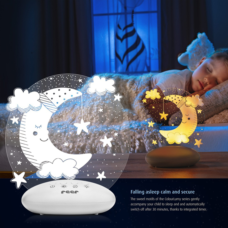 

Reer ColourLumy Moon Baby Night Light, White