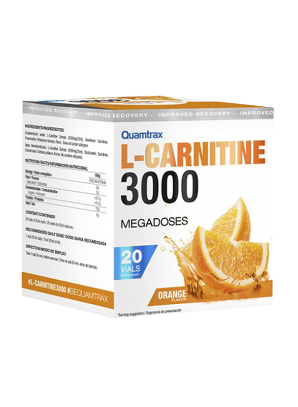 

Quamtrax Nutrition L-Carnitine, 25ml, Orange