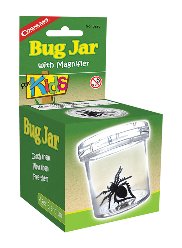 

Coghlans Bug Jar for Kids, Clear/Black