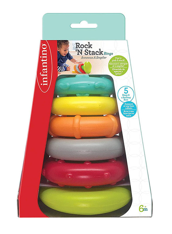 

Infantino Rock'N Stack Rings, 6+ Months, Multicolour