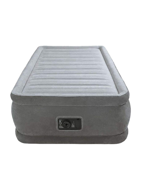 Intex Comfort Plush Elevated Airbed, Twin, Grey