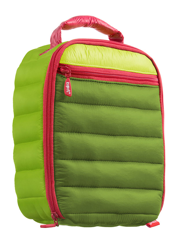 

Zipit Puffer Lunch Bag for Kids Unisex with Free Ice Pack, Green