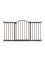 Summer Infant Stylish & Secure Metal Expansion Gate, 6 Foot Extra Tall, Brown