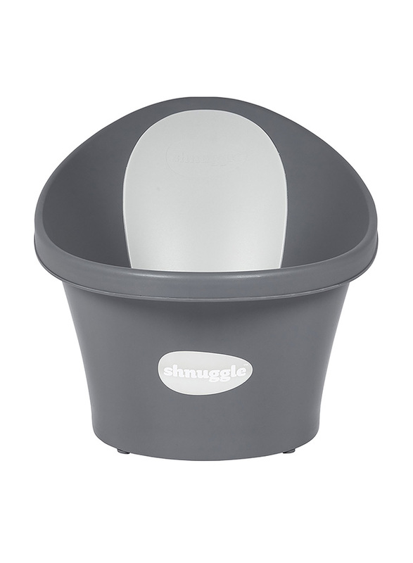 

Shnuggle 2L Bath Tub for Kids Ages 0-12 Months, Slate Grey