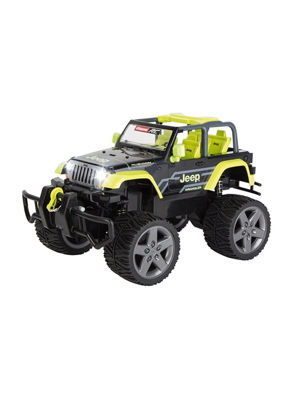 

Carrera Remote Controlled Jeep Wrangler Rubicon Toy Car, Ages 4+, Black/Neon