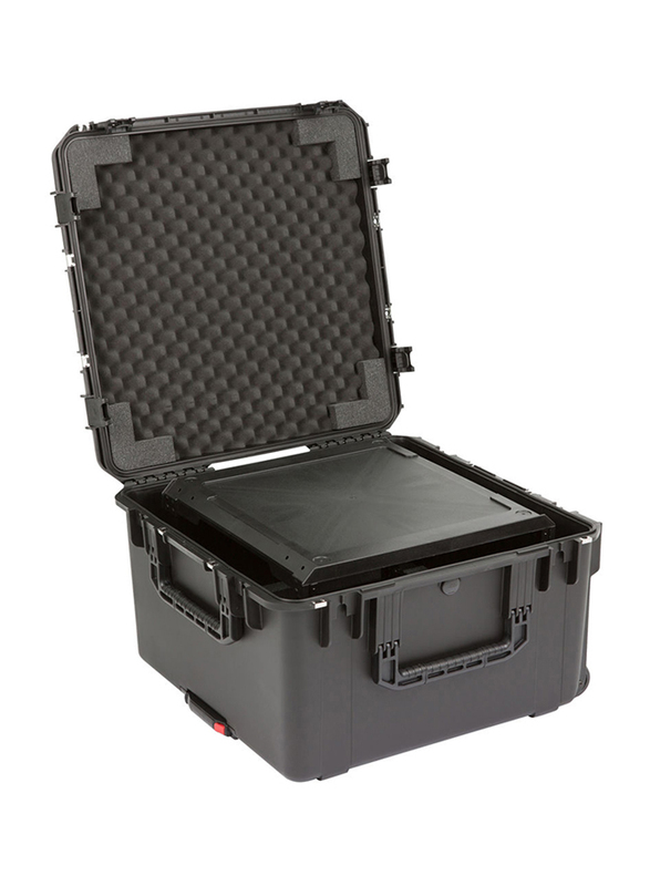 

SBK iSeries 6U Removeable Aluminium Rack Case with TSA Locking Latches & Wheels, Black