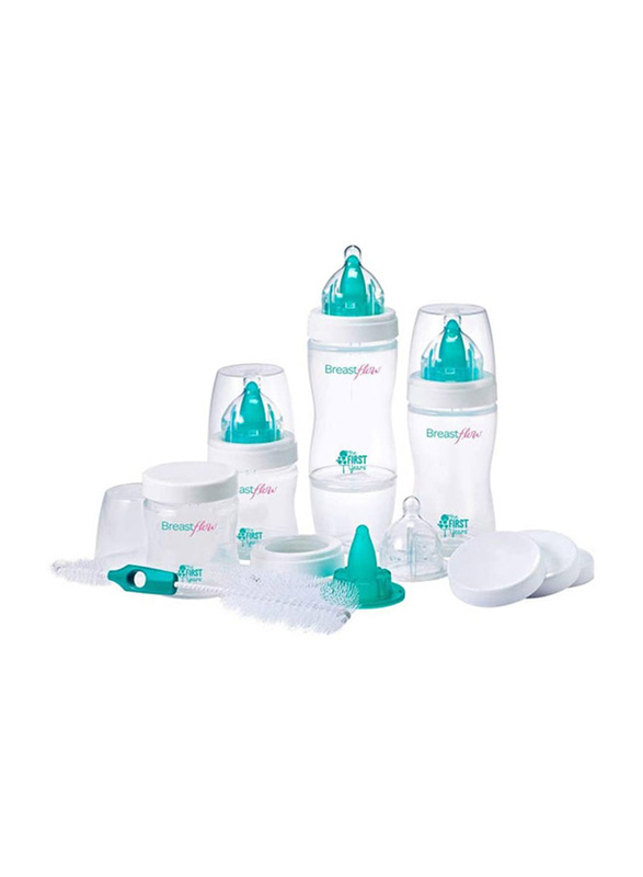 

The First Years Breastflow BPA-Free Starter Set, Clear/Blue