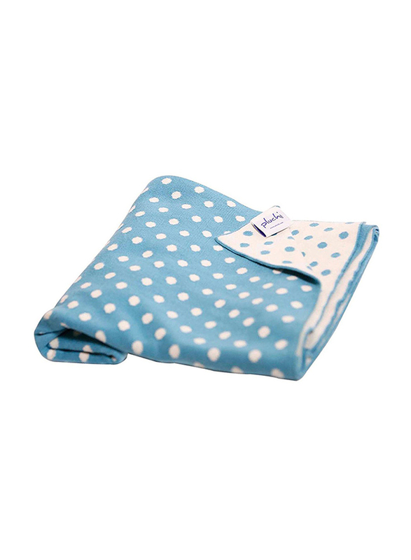

Pluchi Tiny Dots Baby Blanket, Bbdot073001, Blue