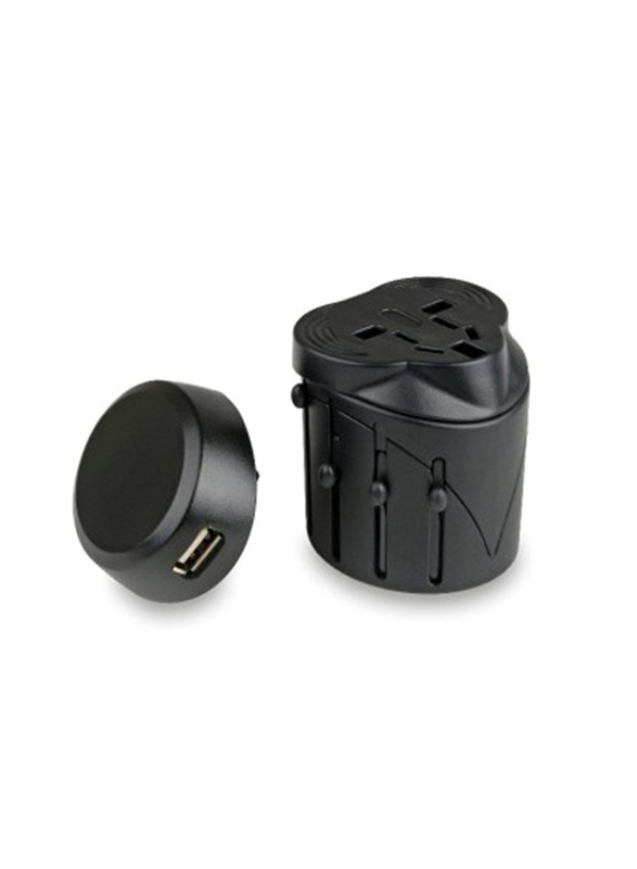 

Life Systems Universal USB Travel Adaptor, Black