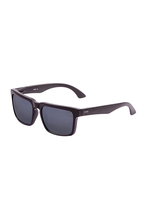 

Ocean Glasses Polarized Full Rim Rectangular Bomb Shiny Black Red Arm Revo Sunglasses Unisex, Yellow Lens