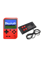 400 Classic Games Retro Handheld Console with Machine Wired Gamepad, Red