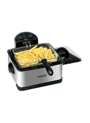 Saachi 6L Deep Oil Fryer, 2000W, NL-DF-4764T-ST, Silver Steel