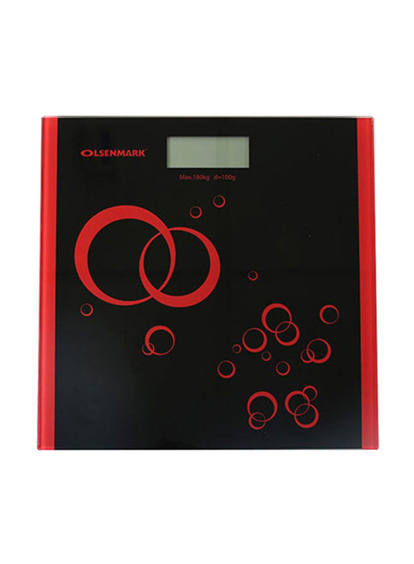

Olsenmark Digital Personal Scale, Black/Red