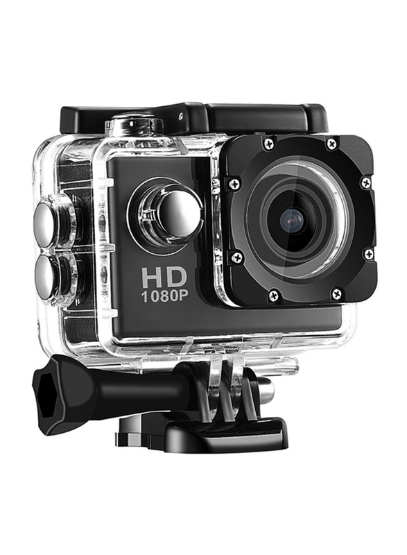 

1080P HD Waterproof Sports and Action Camera, Wi-Fi, 12 MP, Black/Silver