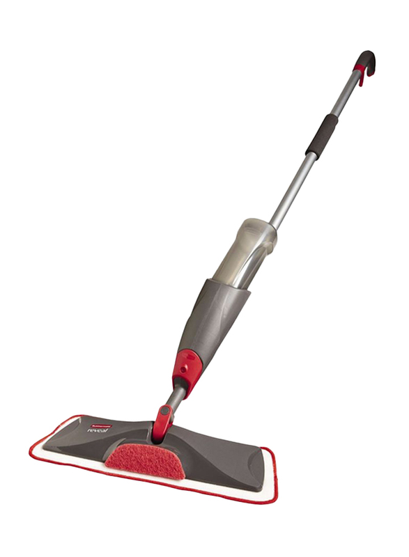 

Generic Microfiber Spray Mop, Grey/Red/White