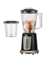 Saachi 2 In 1 Blender & Grinder, 550W, NL-BL-4394, Black/Clear