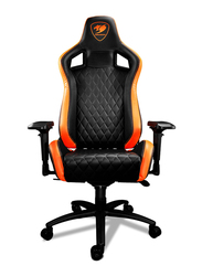 Cougar Armor S Gaming Chair, Adjustable Design, Black/Orange