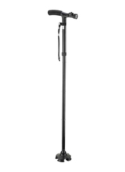 Adjustable Smart Walking Cane with LED Light, Black