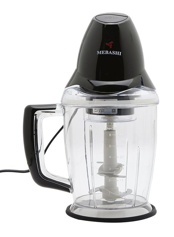 

Mebashi 1.5L Electric Food Chopper, 300W, ME-CP6616, Black/Clear
