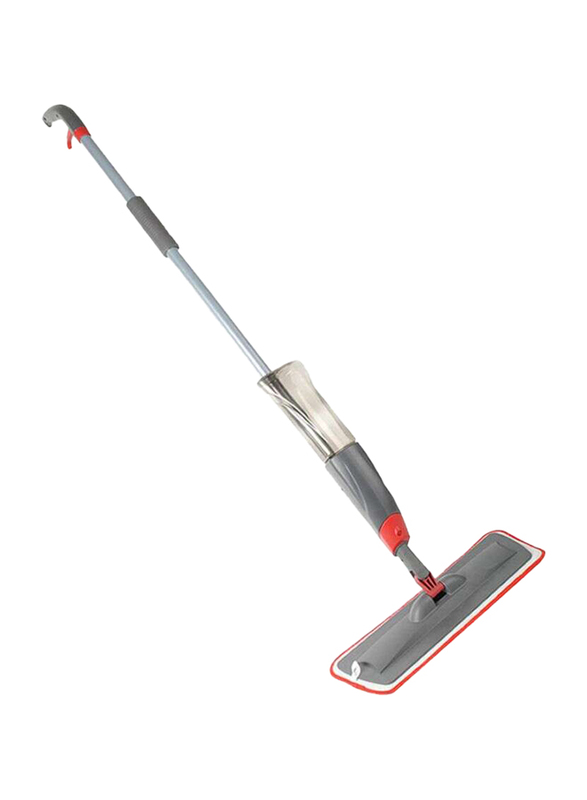 

Generic Floor Cleaning Mop with Spray, Grey/Red, 9x9x50cm