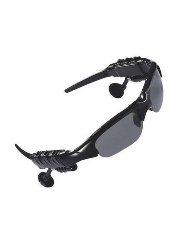 Sunshade Bluetooth Sporty Earphones Sunglasses for Men, Black