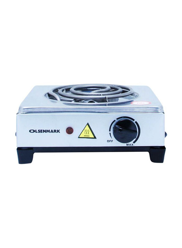 

Olsenmark Single Electric Hot Plate, 1000W, OMHP2093, Silver