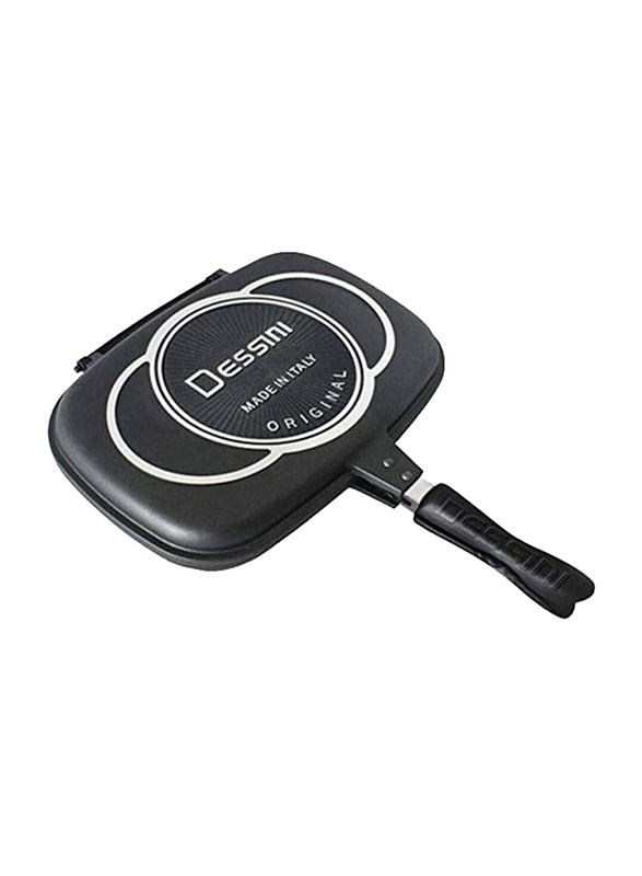 

Dessini 40cm Rectangle Double Grill Pan, Black