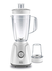 Black+Decker 1.5L Blender, 400W with Grinder Mill, BX4030-B5, White
