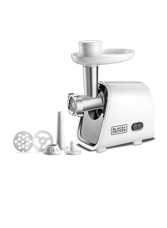 Black+Decker Plastic Meat Grinder, 1500W, FM1500-B5, White