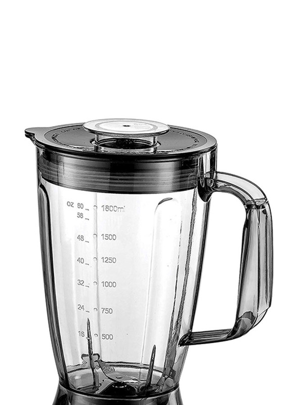 Black+Decker 4 in 1 Plastic Food Processor, 880W, FX1050-B5, Silver/Black