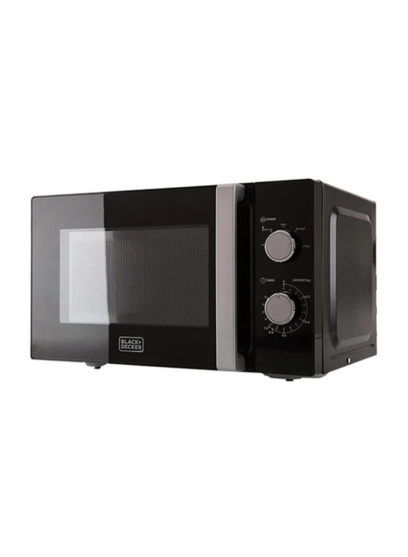 Black+Decker 20L Microwave Oven, 700W, MZ2010P-B5, Black