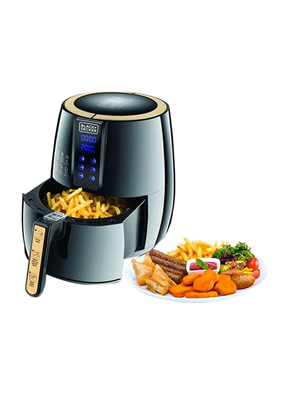 Black+Decker 4L Aero Fry Air Fryer, 1500W, AF400-B5, Black
