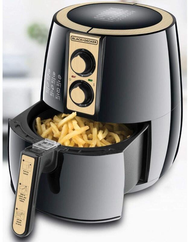 Black+Decker 4L Aero Fry Air Fryer, 1500W, AF300-B5, Black