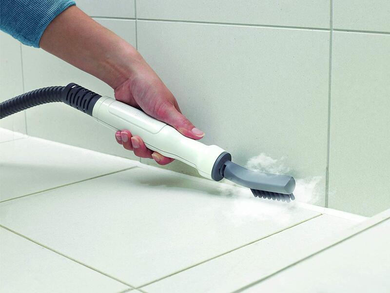 Black and Decker 1300W Gen 3 in 1 Steam Mop, Variable Steam with Microfibre Pad, FSMH1321-B5, White/Blue