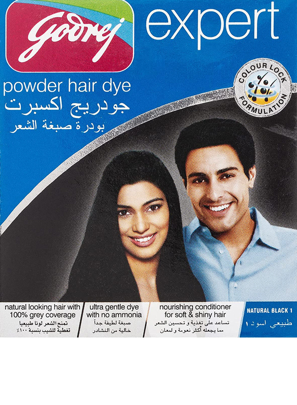 

Godrej Expert Hair Dye Powder, 10g, Natural Black