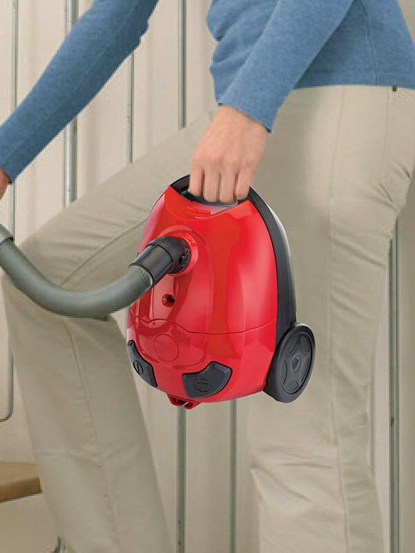 Black and Decker 1000W Bagged Upright Vacuum Cleaner, 1L VM1200-B5, Red