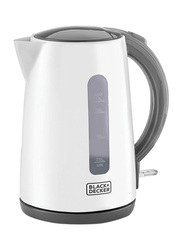 Black+Decker 1.7L Promo Concealed Coil Kettle, 2200W, JC70-B5, White