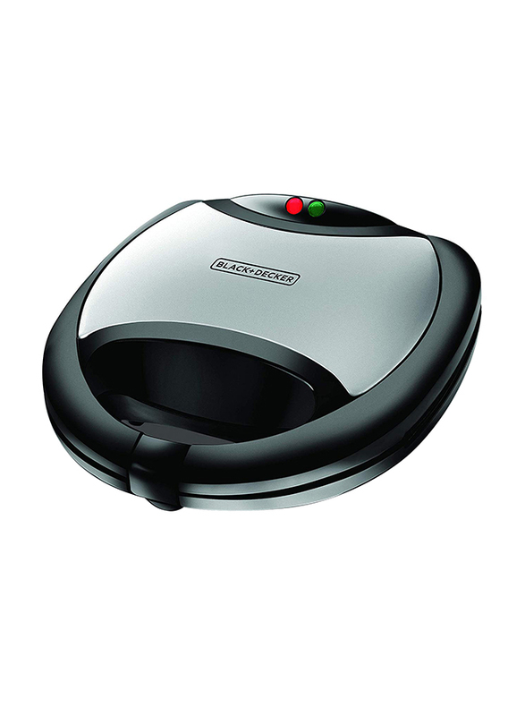 Black+Decker 3 in 1 Sandwich Grill & Waffle Maker, 750W, TS2090-B5, Black