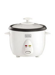 Black+Decker 1L Non-Stick Rice Cooker, 350W, RC1050-B5, White