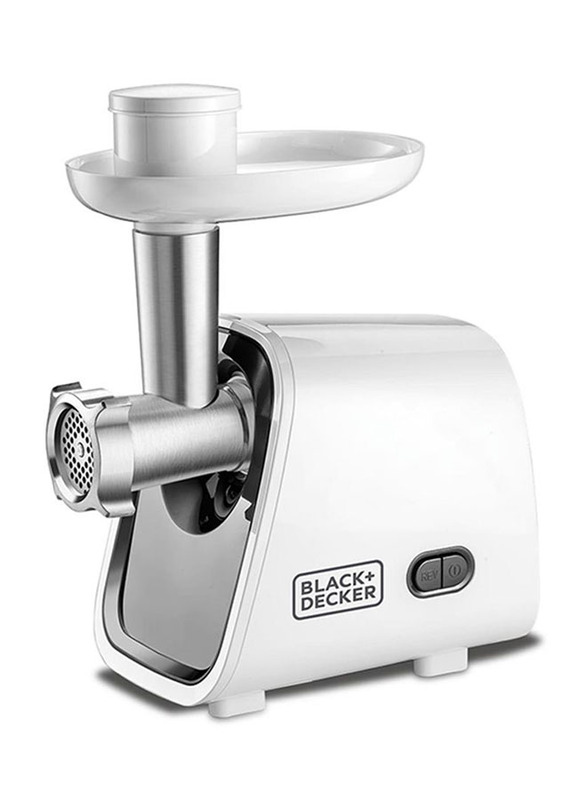 Black+Decker Plastic Meat Grinder, 1500W, FM1500-B5, White