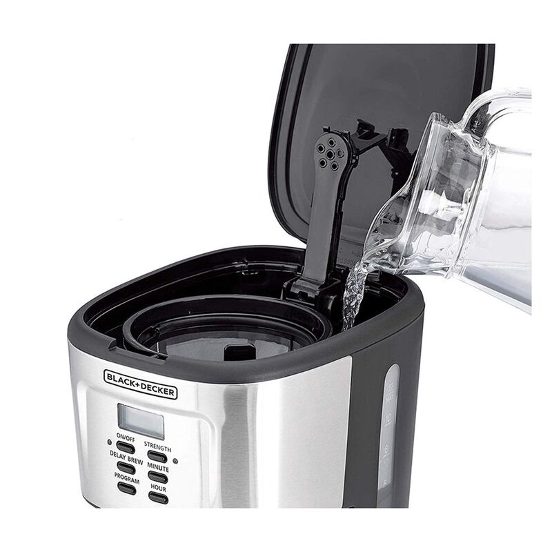 Black+Decker Programmable Coffee Maker, 900W, DCM85-B5, Black