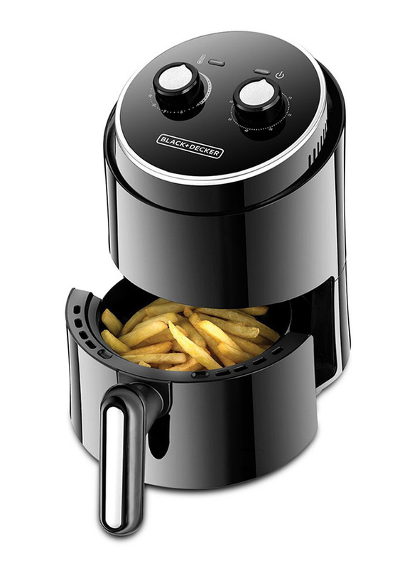 Black+Decker 1.5L Aero Fry 500g Mini Air Fryer, 1230W, AF100-B5, Black