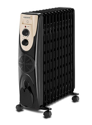 Black+Decker Oil Radiator Heater, OR011FD-B5, Black